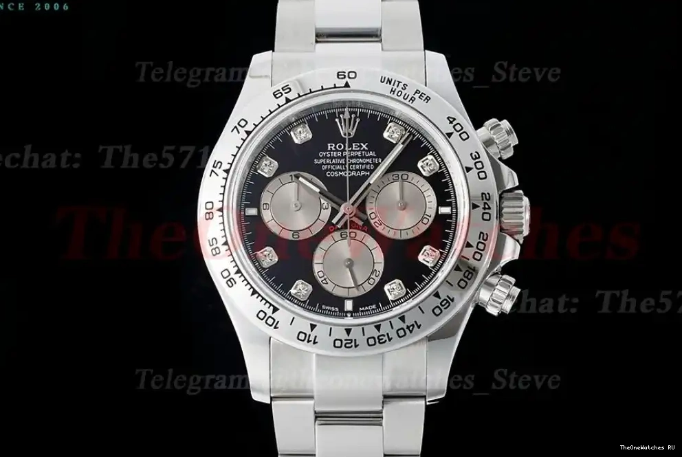 126509 SH4131 QF Super 40mm Daytona Black Dia SS Clone SS 0414